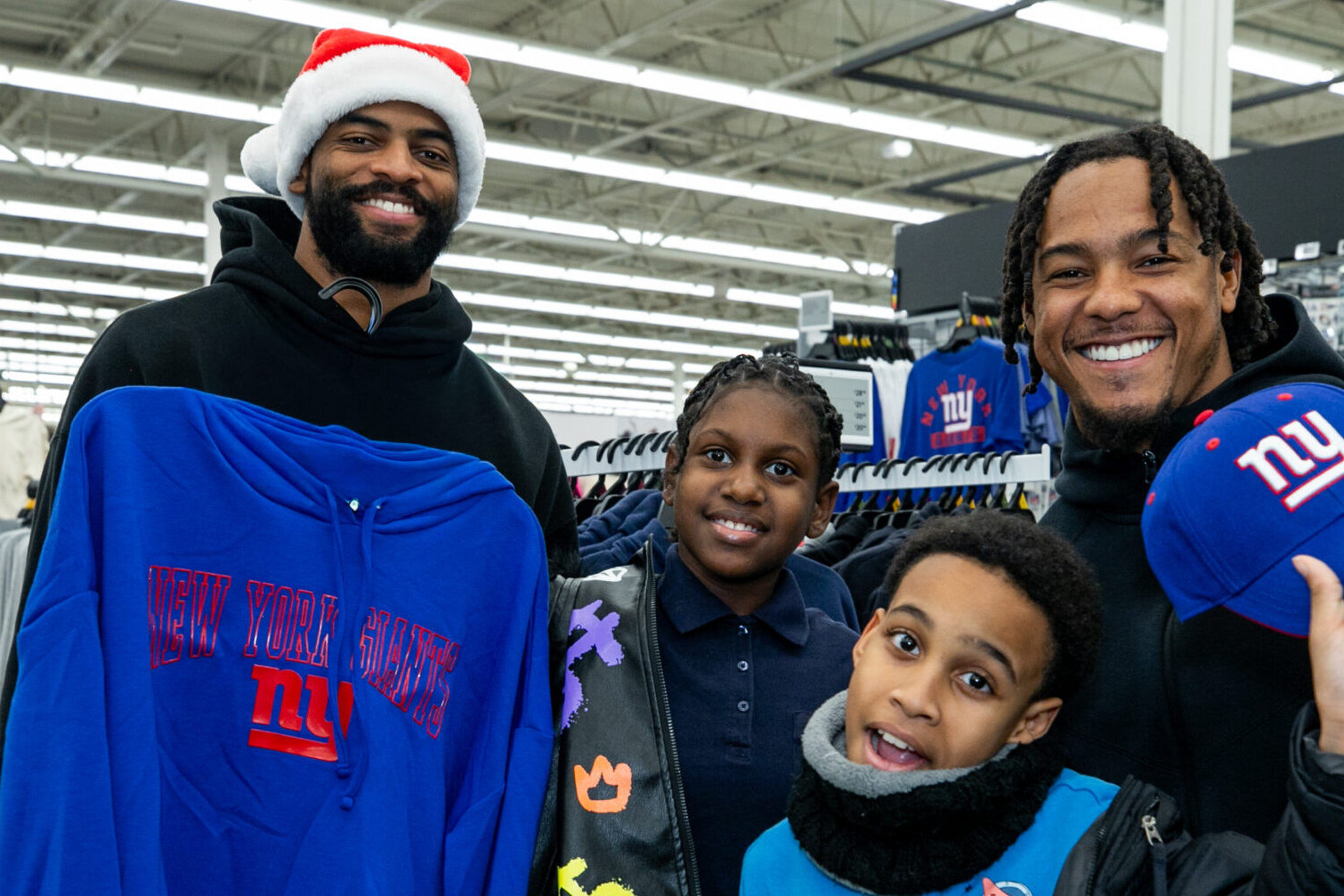 Giant’s WR Darius Slayton + Pay Away take Boys & Girls Club on Shopping Spree