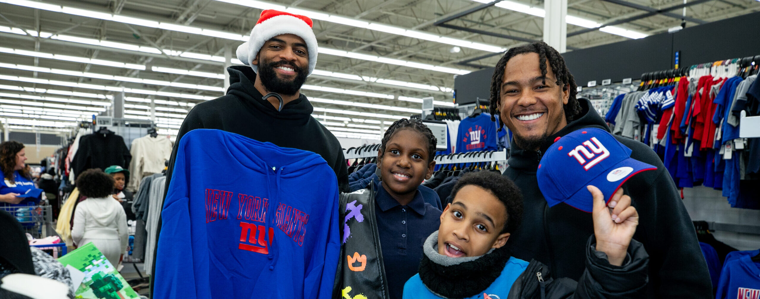 Giant’s WR Darius Slayton + Pay Away take Boys & Girls Club on Shopping Spree